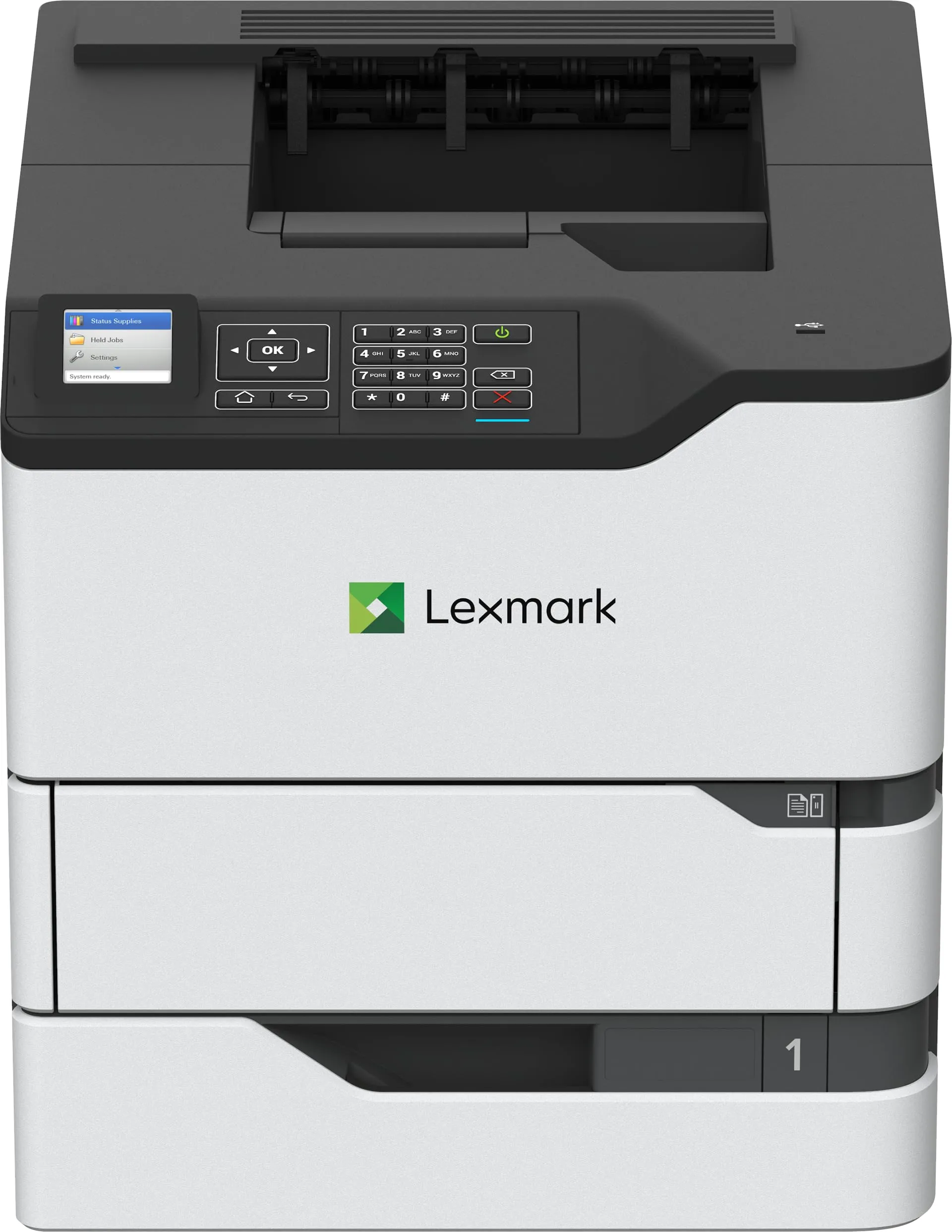 Lexmark MS825dn Monochrome Laser Duplex (2-Sided) Printing with Integrated Duplex, Print Speed of up to 70 ppm and Recommended Monthly Page Volumes of 5000-100000 Pages(50G0300)