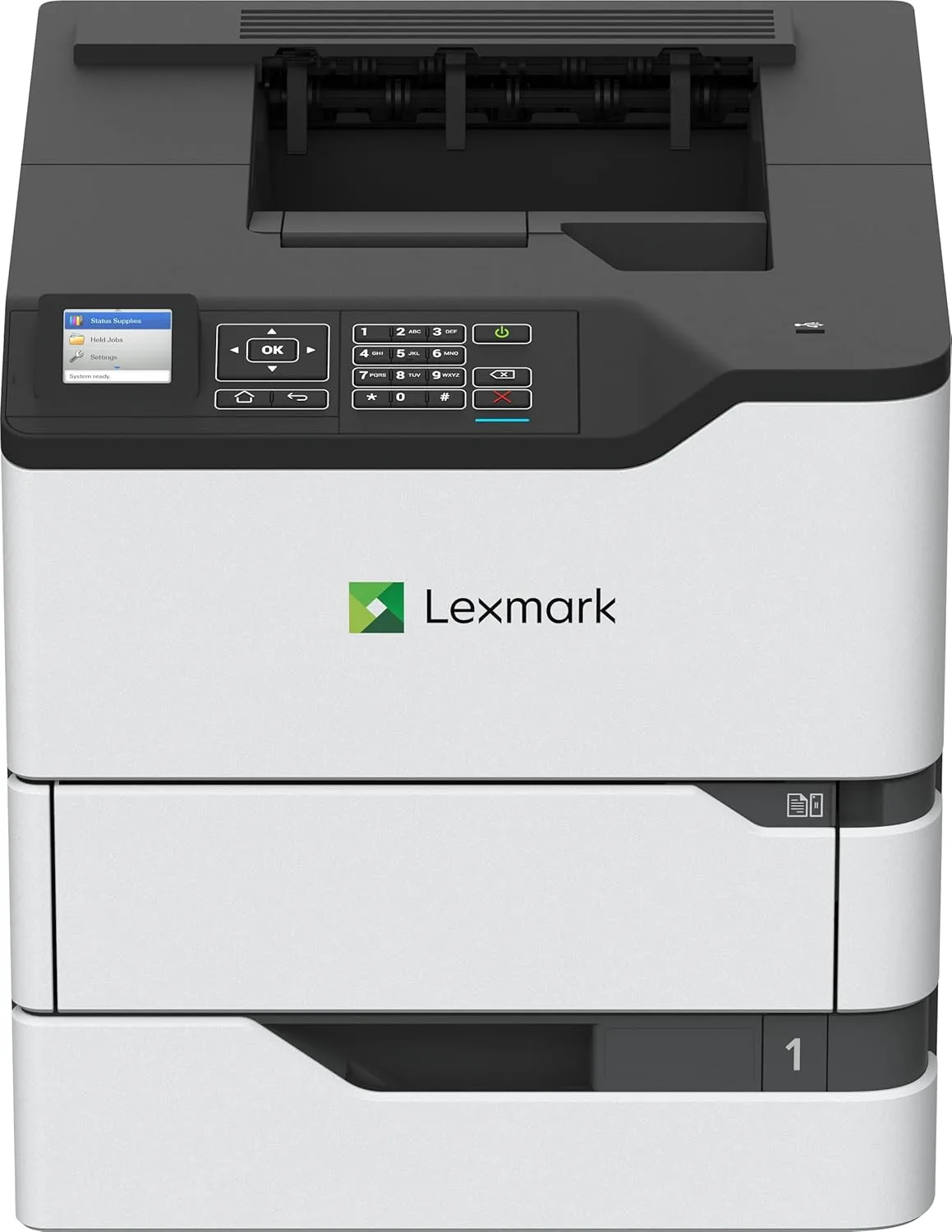 Lexmark MS825dn Monochrome Laser Duplex (2-Sided) Printing with Integrated Duplex, Print Speed of up to 70 ppm and Recommended Monthly Page Volumes of 5000-100000 Pages(50G0300)