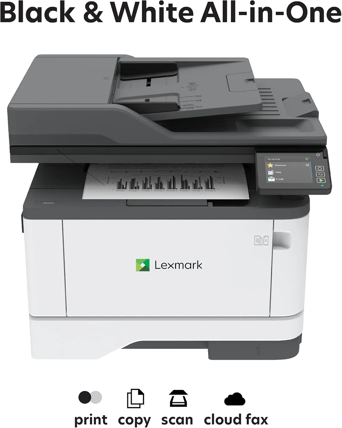 Lexmark MX431adw Laser Monochrome MFP Printer with Touchscreen