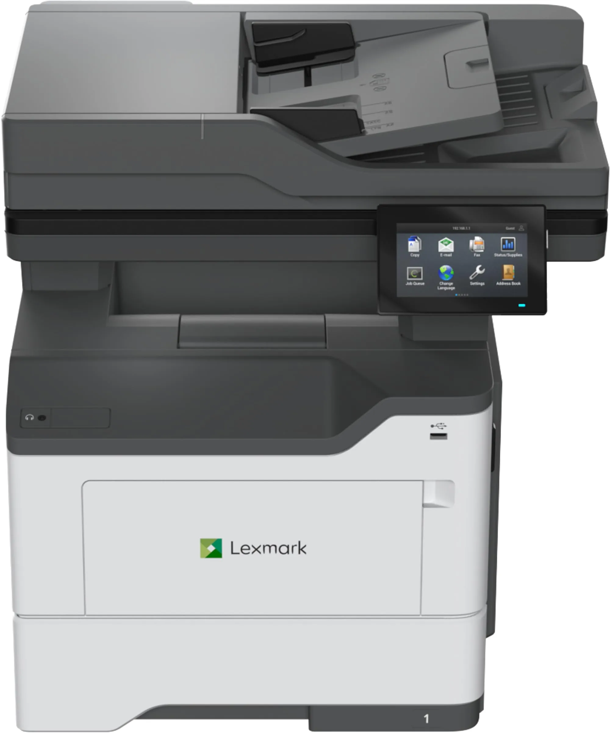 Lexmark MX532adwe Monochrome Laser Printer, Duplex, 4.3-inch Color Touch Screen