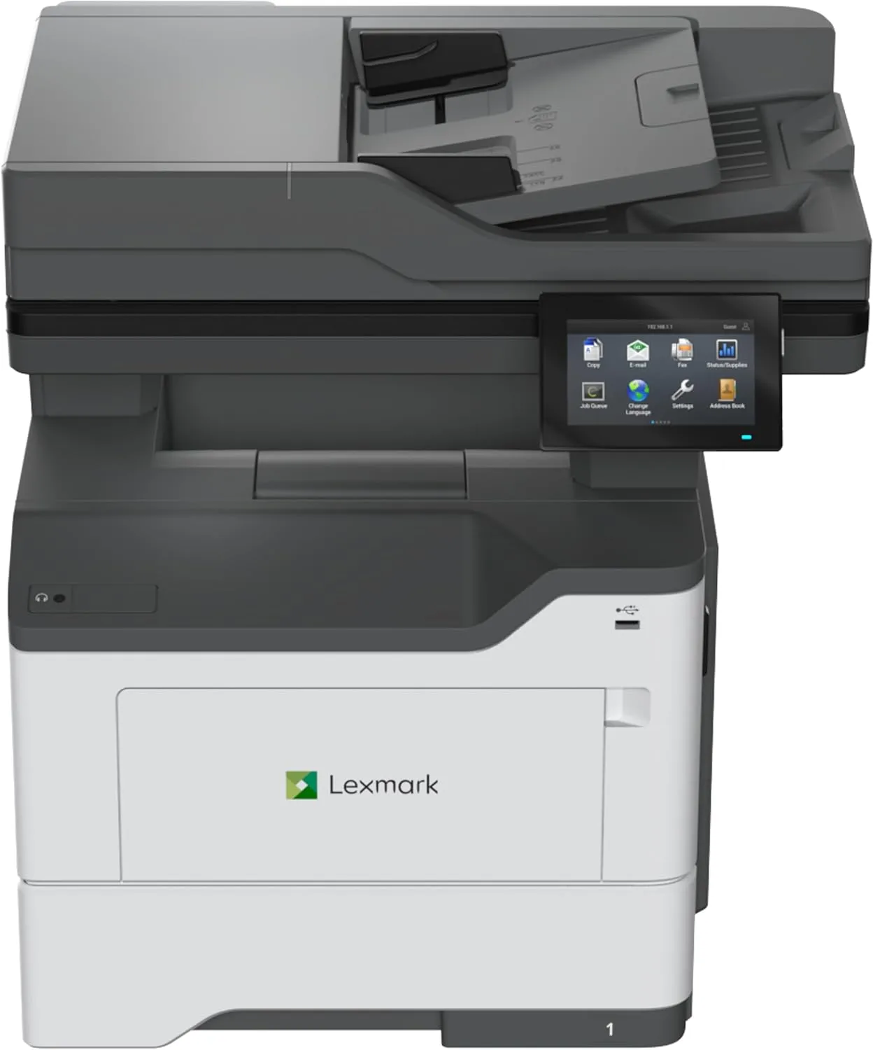 Lexmark MX532adwe Monochrome Laser Printer, Duplex, 4.3-inch Color Touch Screen
