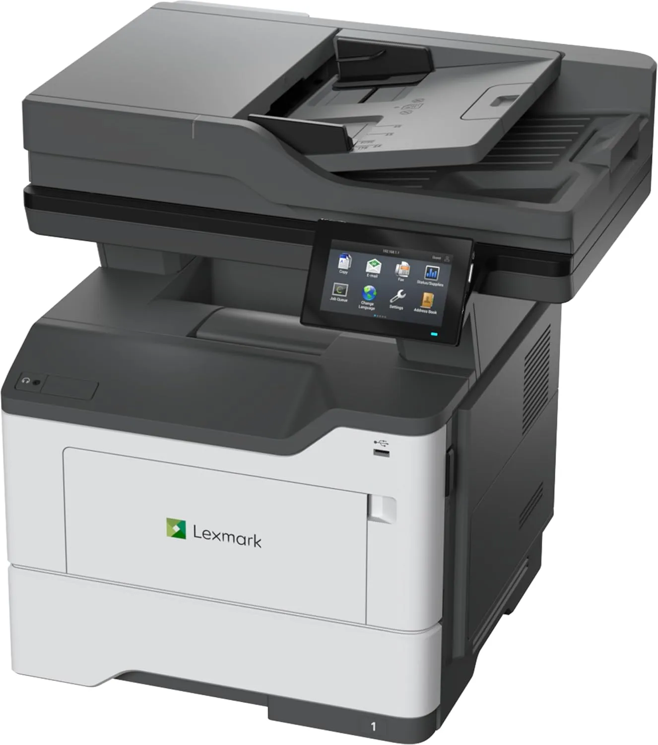Lexmark MX532adwe Monochrome Laser Printer, Duplex, 4.3-inch Color Touch Screen