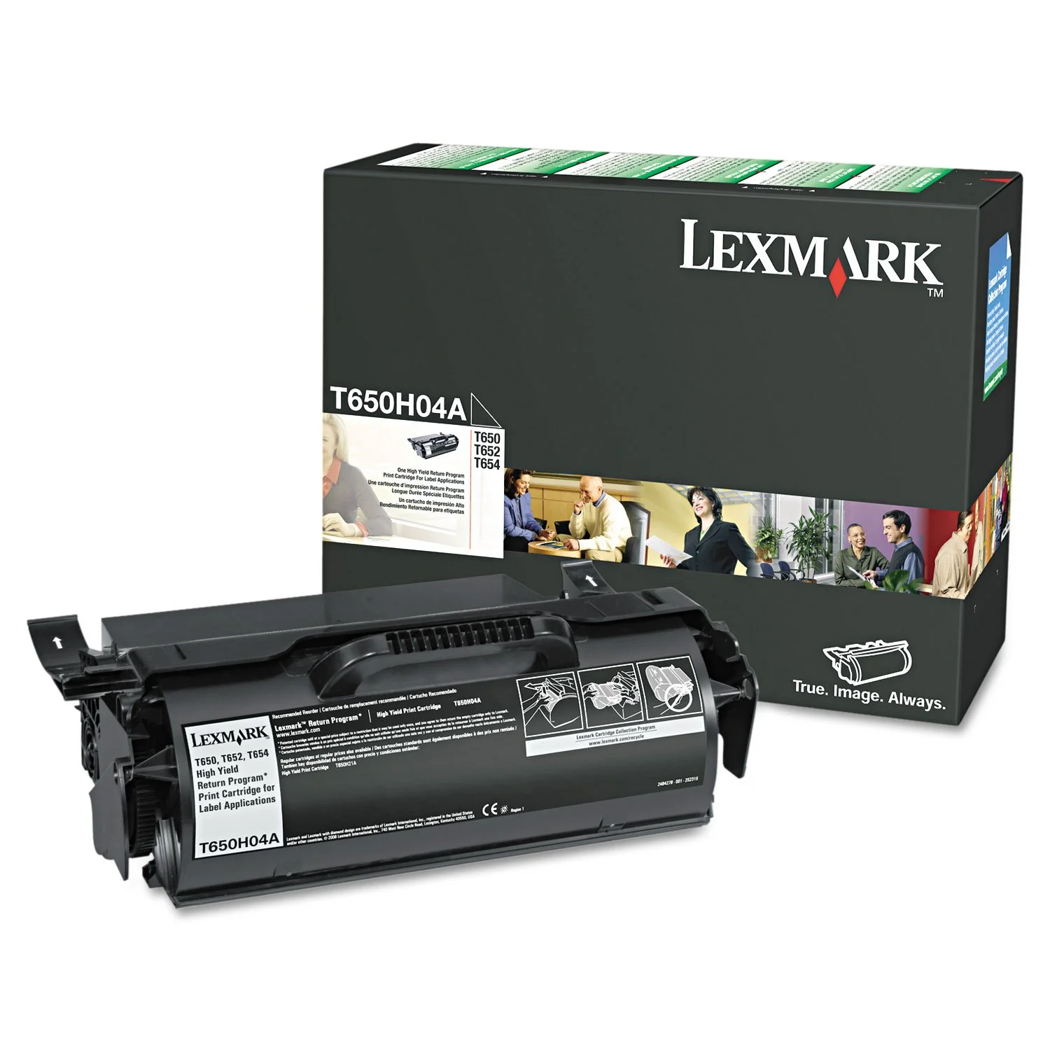 Lexmark T650H04A High Yield Return Program Black Toner Cartridge