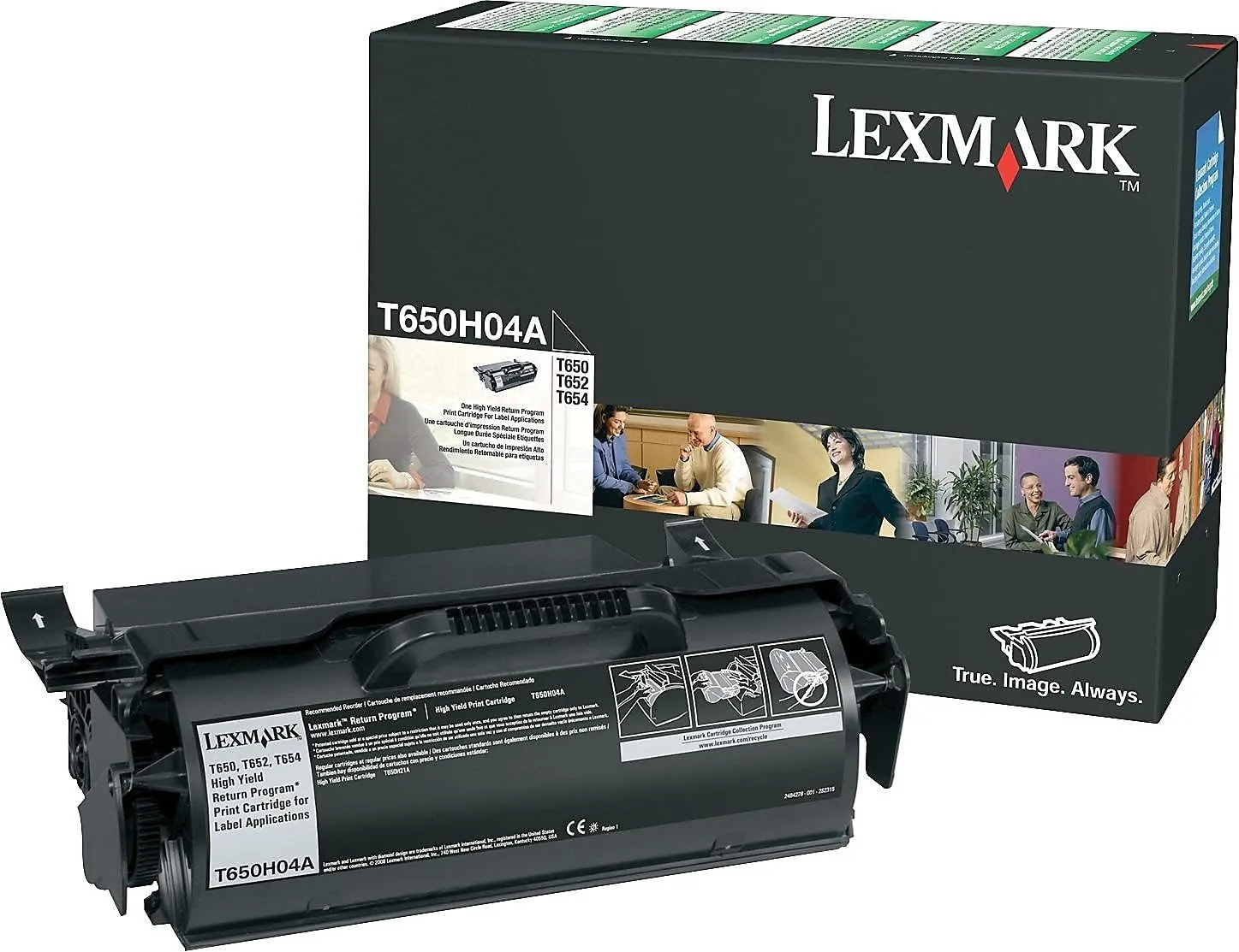 Lexmark T650H04A High Yield Return Program Black Toner Cartridge