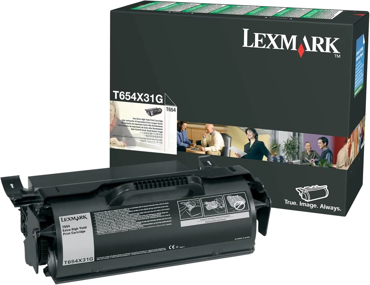 Lexmark T654X31G Extra High-Yield Black Toner Cartridge