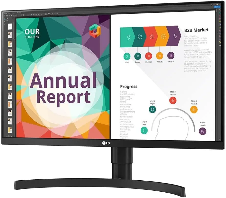 LG 27BN85UN-B 27” IPS UHD 4K Monitor (3840x2160) with USB Type-C, VESA DisplayHDR 400, MAXXAUDIO Built-in Speakers, Gamer, FPS, or RTS Mode, Radeon FreeSync™, Dynamic Action Sync & Black Stabilizer