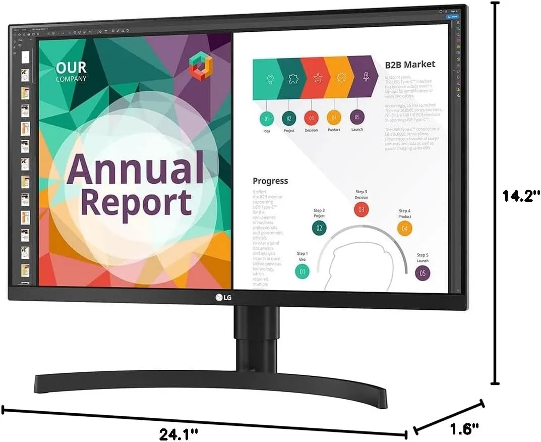 LG 27BN85UN-B 27” IPS UHD 4K Monitor (3840x2160) with USB Type-C, VESA DisplayHDR 400, MAXXAUDIO Built-in Speakers, Gamer, FPS, or RTS Mode, Radeon FreeSync™, Dynamic Action Sync & Black Stabilizer