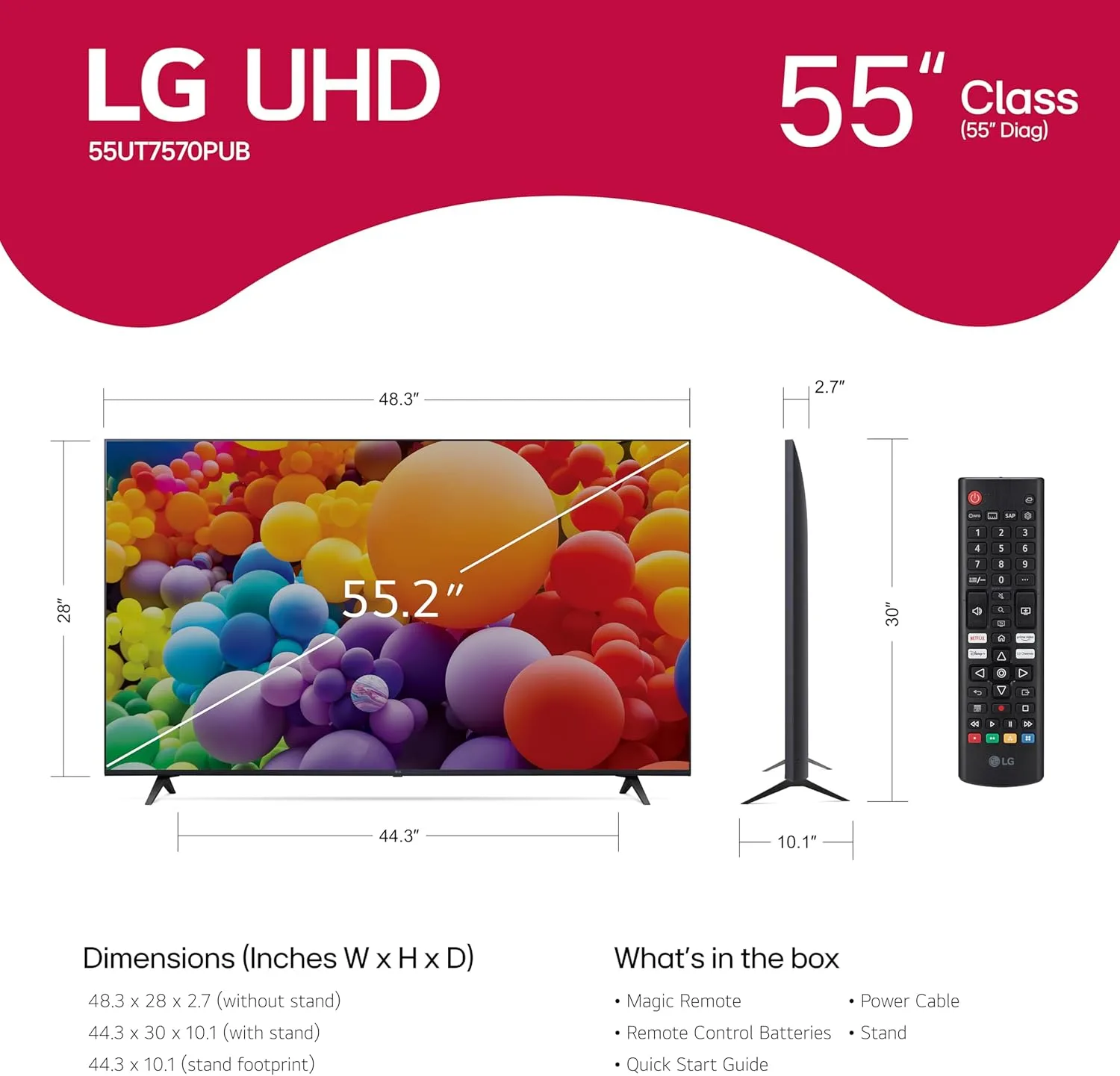 LG UT75 Series 4K UHD LED Smart TV