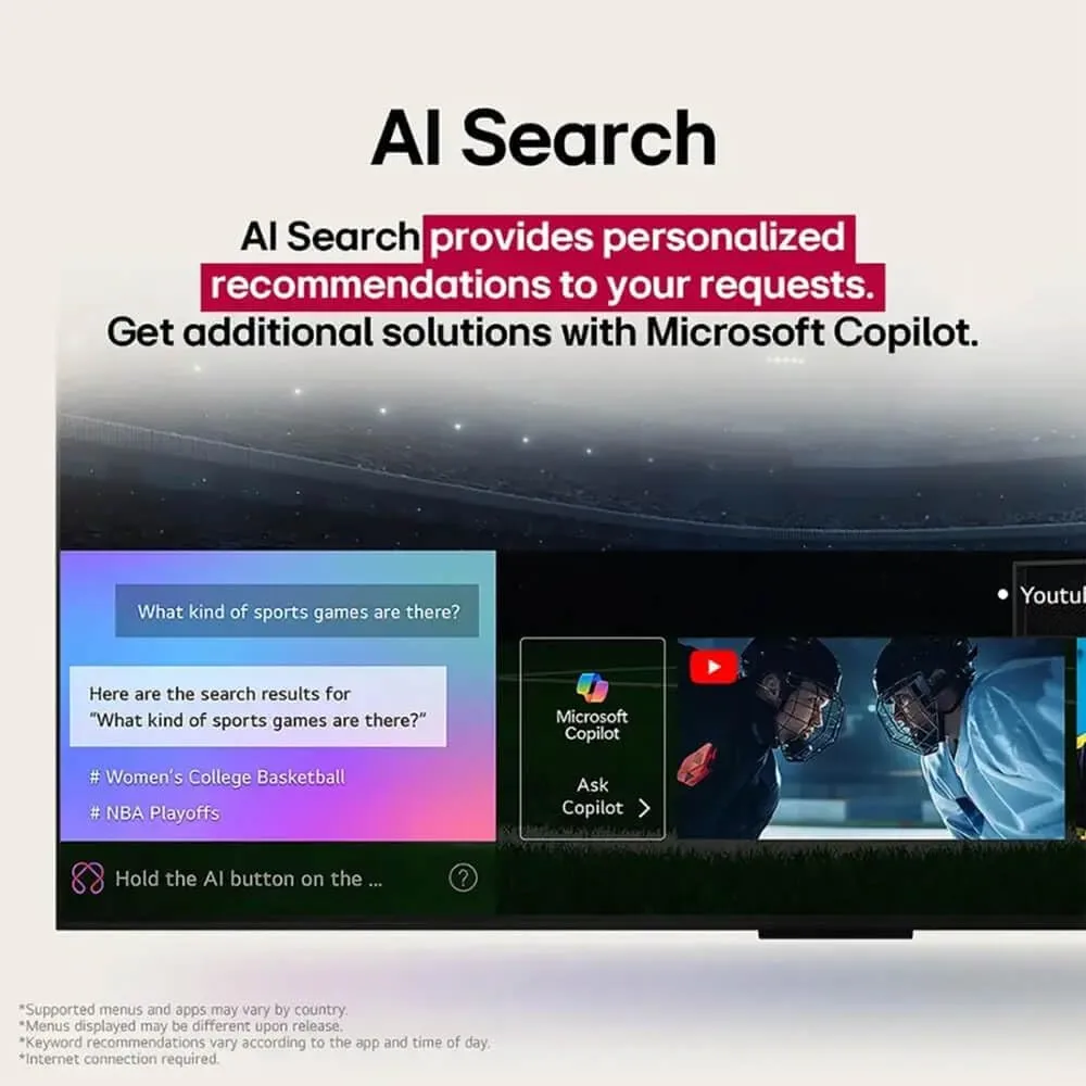 LG 65-Inch QNED AI 4K QNED82A Series Smart TV (65QNED82AUA, 2025)