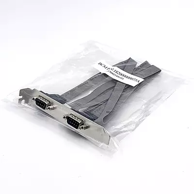 Dual DB9 Serial Ports Cable with Bracket