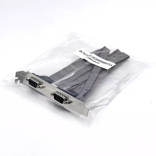 Dual DB9 Serial Ports Cable with Bracket