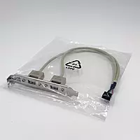 USB 2.0 Dual Type-A 400MM Cable with Bracket USB 2.0 Dual Type-A 400MM Cable with Bracket