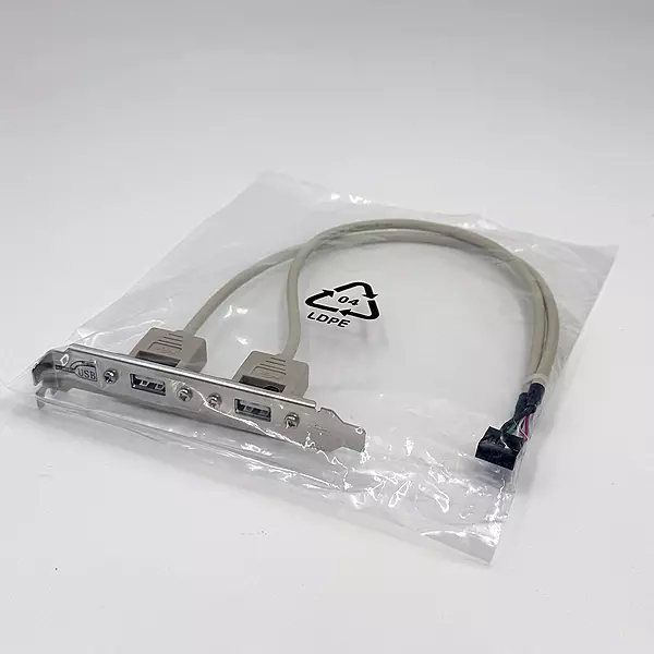 USB 2.0 Dual Type-A 400MM Cable with Bracket USB 2.0 Dual Type-A 400MM Cable with Bracket