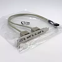 USB 2.0 Dual Type-A 400MM Cable with Bracket USB 2.0 Dual Type-A 400MM Cable with Bracket