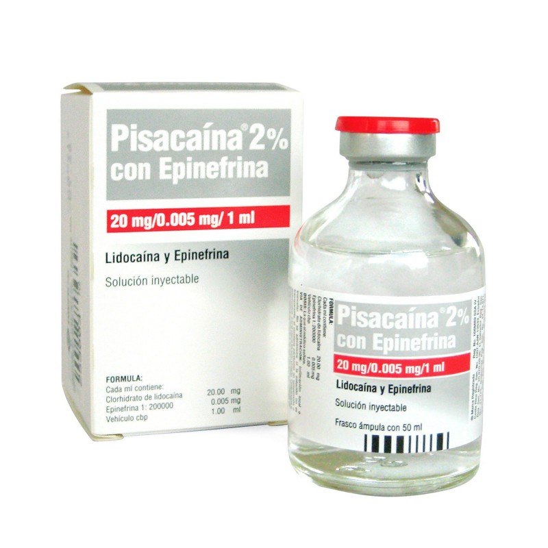Lidocaína 2% con Epinefrina 50 ml
