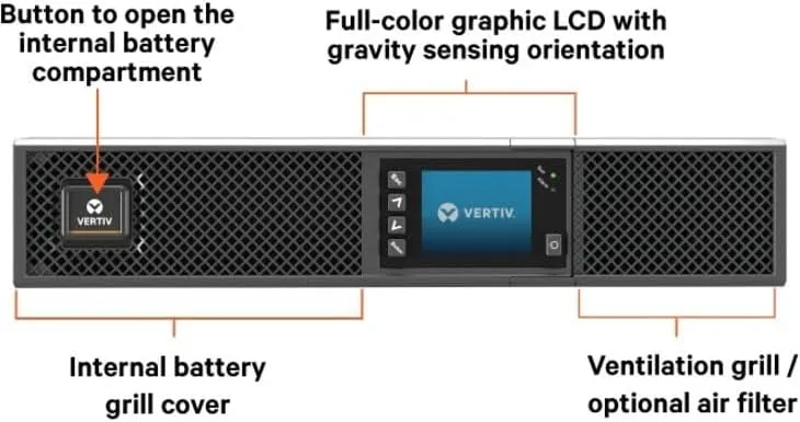 Vertiv Liebert GXT5 UPS - Online Double-Conversion, 2U Rack/Tower