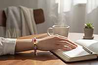 12 mm rainbow bracelet