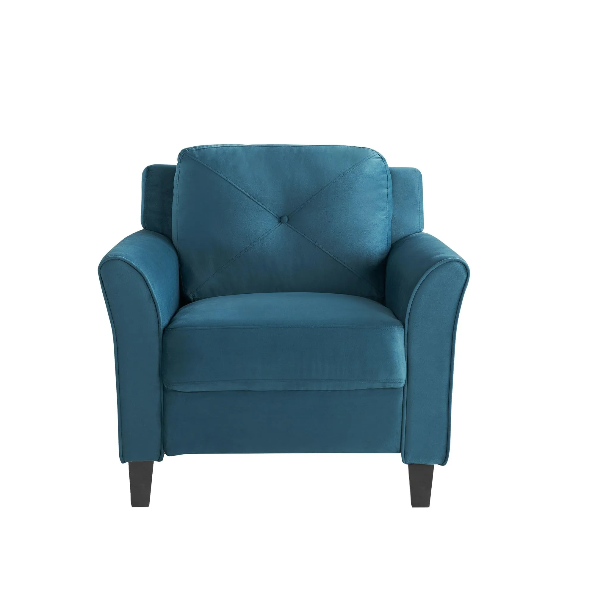 LIFESTYLE SOLUTIONS Hanson Microfiber Chair With Curved Arms