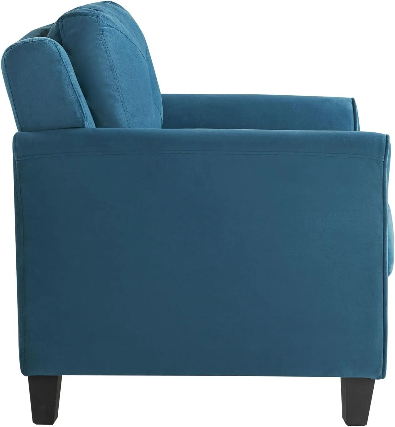 LIFESTYLE SOLUTIONS Hanson Microfiber Chair With Curved Arms