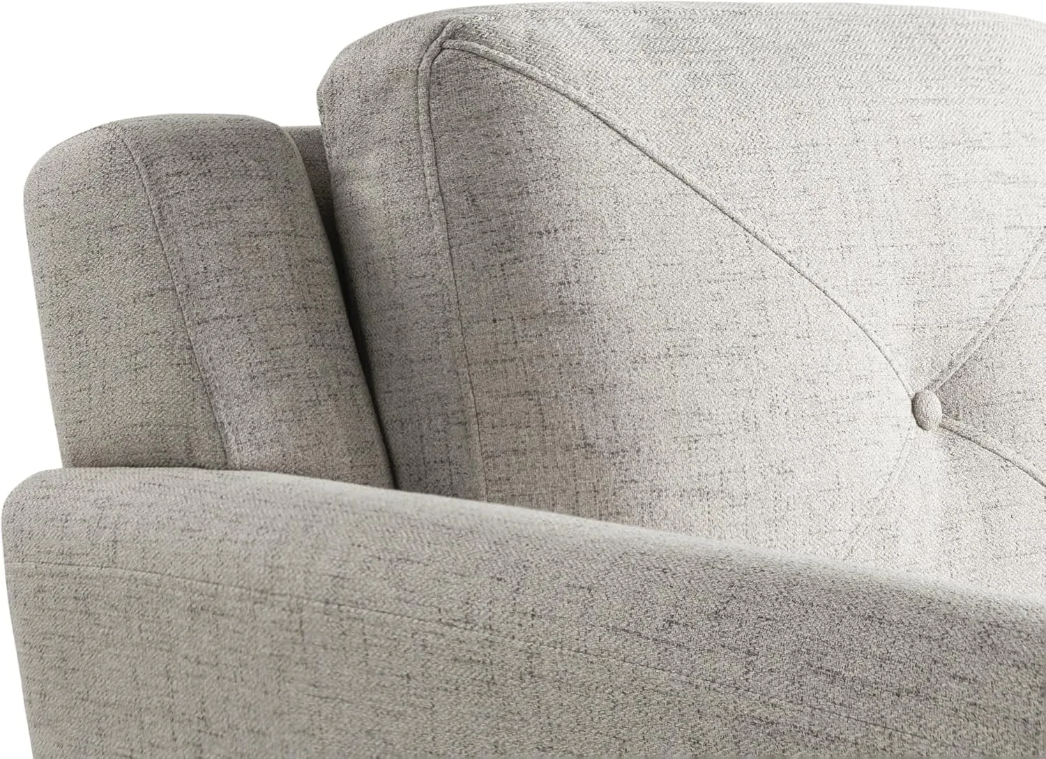 LIFESTYLE SOLUTIONS Hanson Microfiber Chair With Curved Arms