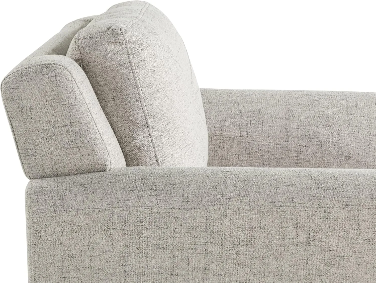 LIFESTYLE SOLUTIONS Hanson Microfiber Chair With Curved Arms