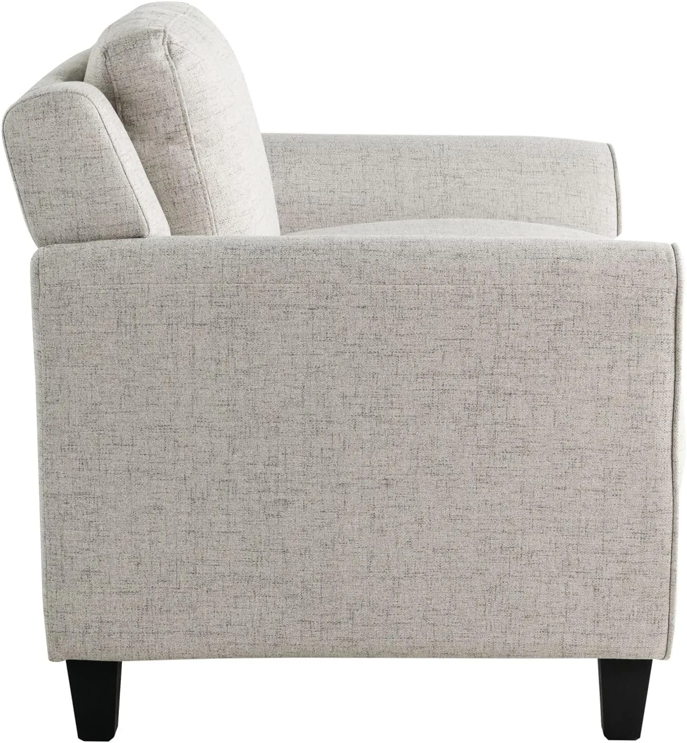 LIFESTYLE SOLUTIONS Hanson Microfiber Chair With Curved Arms