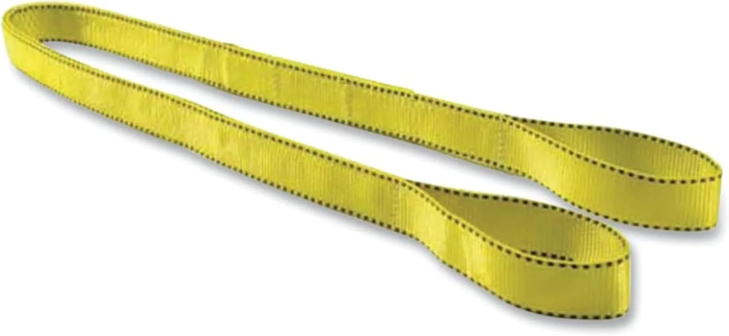 Liftex Pro-Edge® Web Sling, Type III, 3 in W x 10 ft L, Flat Eye to Eye, Nylon, Yellow (439-EE293x10ND) Each