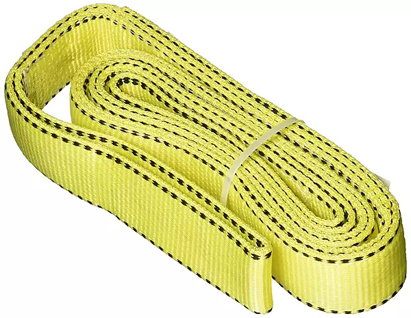 Liftex EE292x6ND Pro-Edge Web Slings, Eye to Eye, Polyester Domestic, 2" x 6', Yellow
