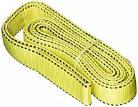 Liftex EE292x6ND Pro-Edge Web Slings, Eye to Eye, Polyester Domestic, 2" x 6', Yellow