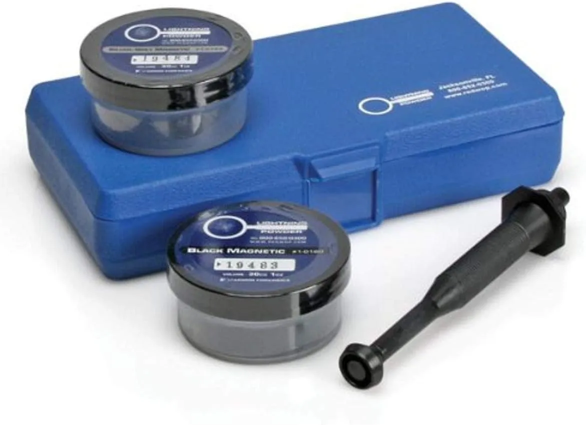 LIGHTNING POWDER Basic Magnetic Fingerprint Powder Kit Black Small