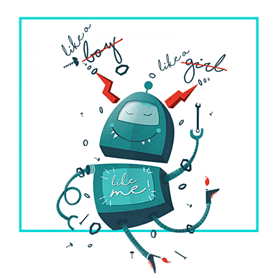 Camiseta Blanca ¡Like a boy, like a girl, like me!