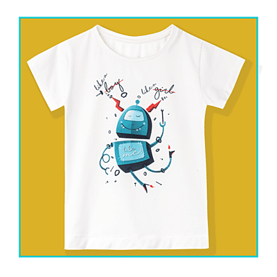 Camiseta Blanca ¡Like a boy, like a girl, like me!