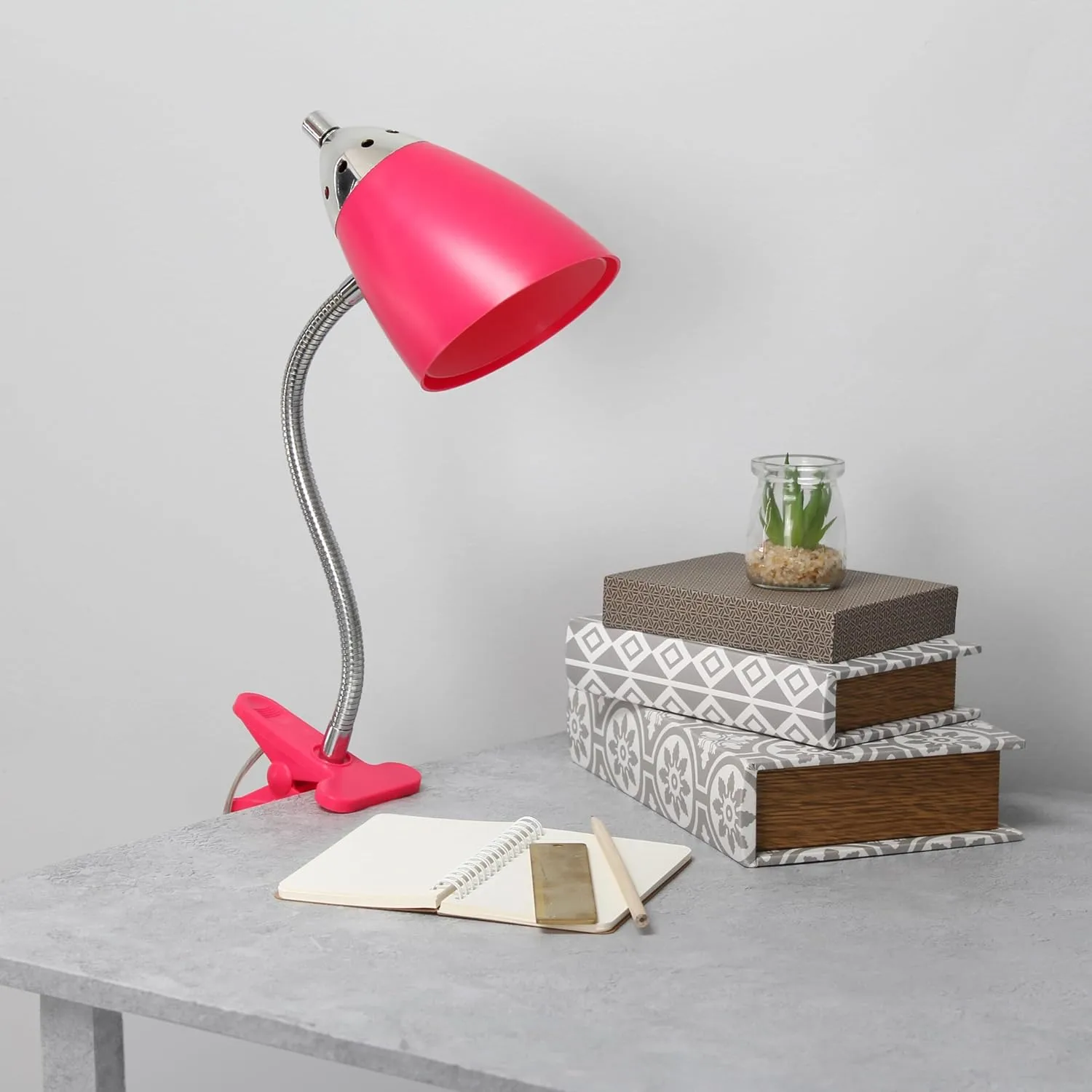 LIMELIGHTS Flossy Flexible Gooseneck Clip-On Desk Lamp