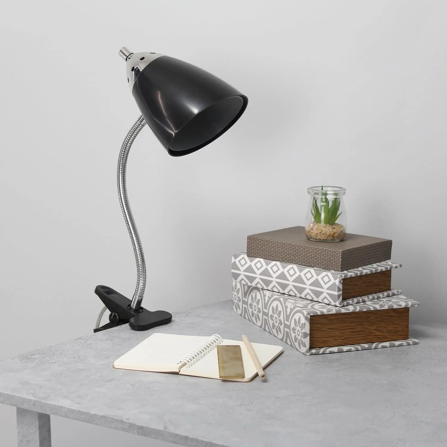 LIMELIGHTS Flossy Flexible Gooseneck Clip-On Desk Lamp