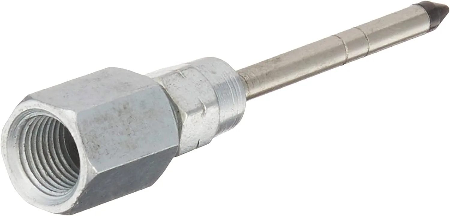 Lincoln 5803 Hand-held Grease Gun Needle Nozzle with Hardened Steel Tip, 1/8" Female NPT Thread, 2.76" Length