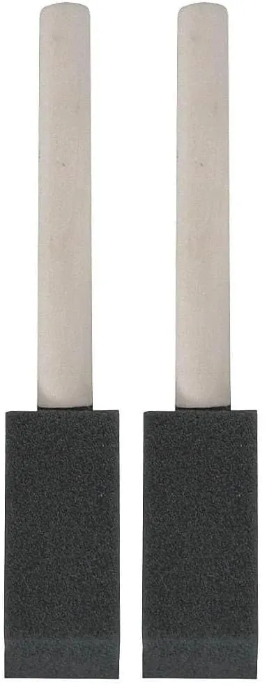 Linzer 1" Foam Paint Brush, Lightweight, Clear Varnish Wooden Handle, for All Paints, Varnishes & Stains
