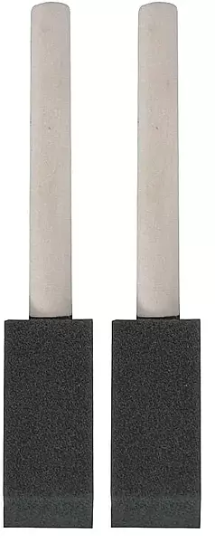 Linzer 1" Foam Paint Brush, Lightweight, Clear Varnish Wooden Handle, for All Paints, Varnishes & Stains