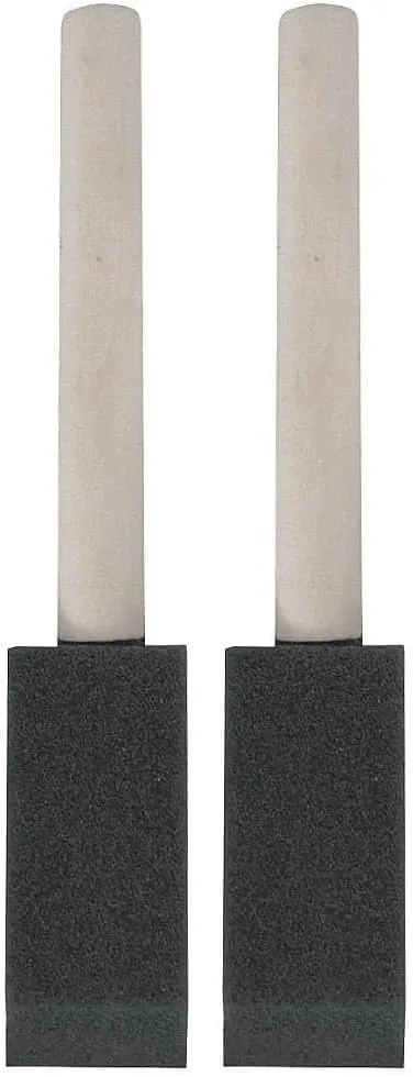 Linzer 1" Foam Paint Brush, Lightweight, Clear Varnish Wooden Handle, for All Paints, Varnishes & Stains