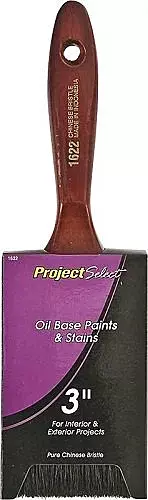 LINZER 1622 3 in Paint Brush - Black China Bristle, Wood Handle