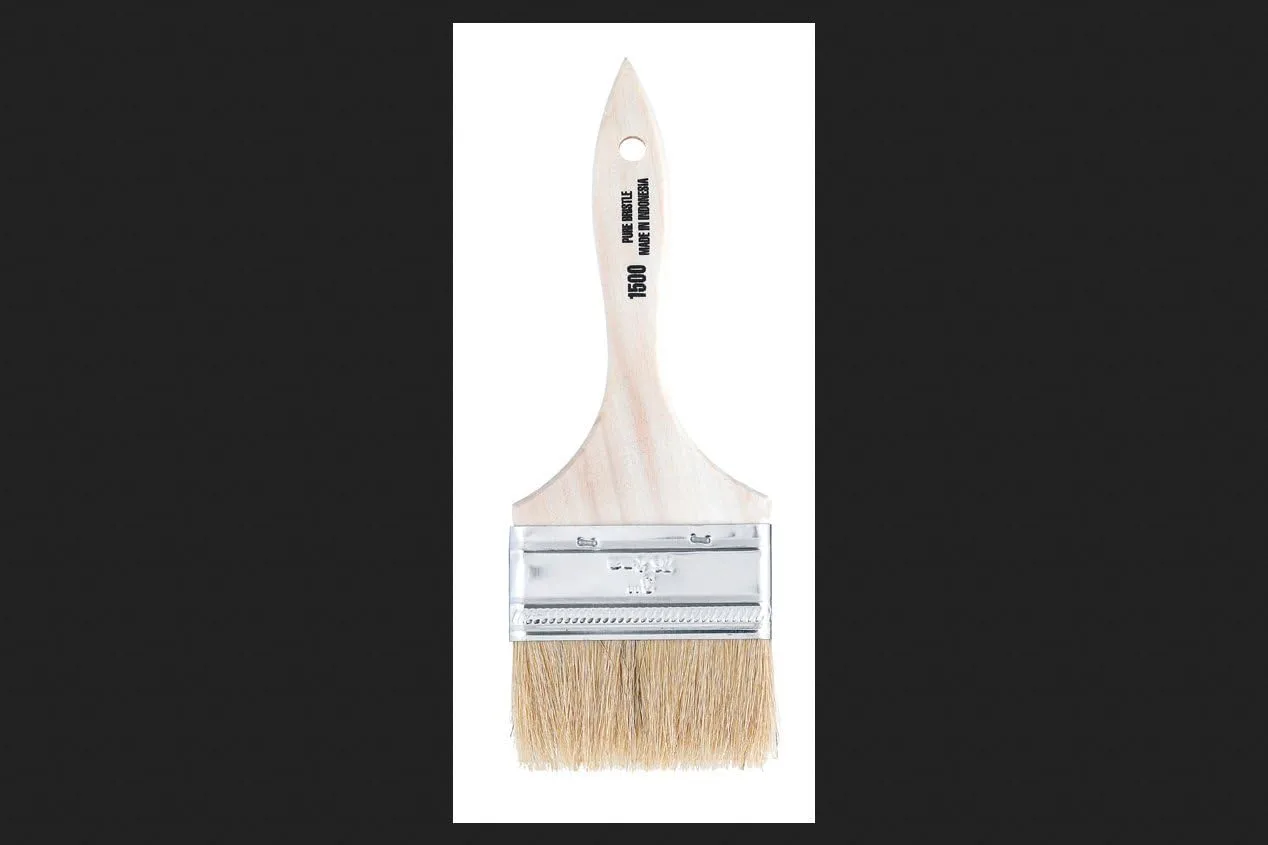 LINZER 3" White Chinese Bristle Chip Brush