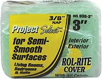 Roller Covers - 3" paint roller cover 3/8" nap