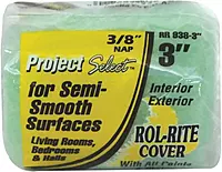 Roller Covers - 3" paint roller cover 3/8" nap