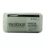 Linzer RC 100 0400 Nap White Woven Roller Cover, 4" x 3/16"
