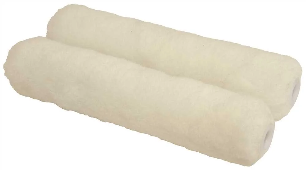 LINZER MR101 2 0600 2-Pack American Brush MR101-2-6 2PK 6" 3/8" Roll Cover, 6 Inch, White