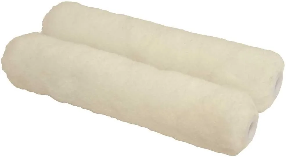 LINZER MR101 2 0600 2-Pack American Brush MR101-2-6 2PK 6" 3/8" Roll Cover, 6 Inch, White