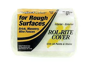 Linzer Rol-Rite Polyester 3/4 in. x 3 in. W Regular Paint Roller Cover for Rough Surfaces 1 pk