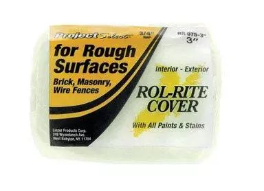 Linzer Rol-Rite Polyester 3/4 in. x 3 in. W Regular Paint Roller Cover for Rough Surfaces 1 pk