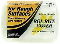 Linzer Rol-Rite Polyester 3/4 in. x 3 in. W Regular Paint Roller Cover for Rough Surfaces 1 pk