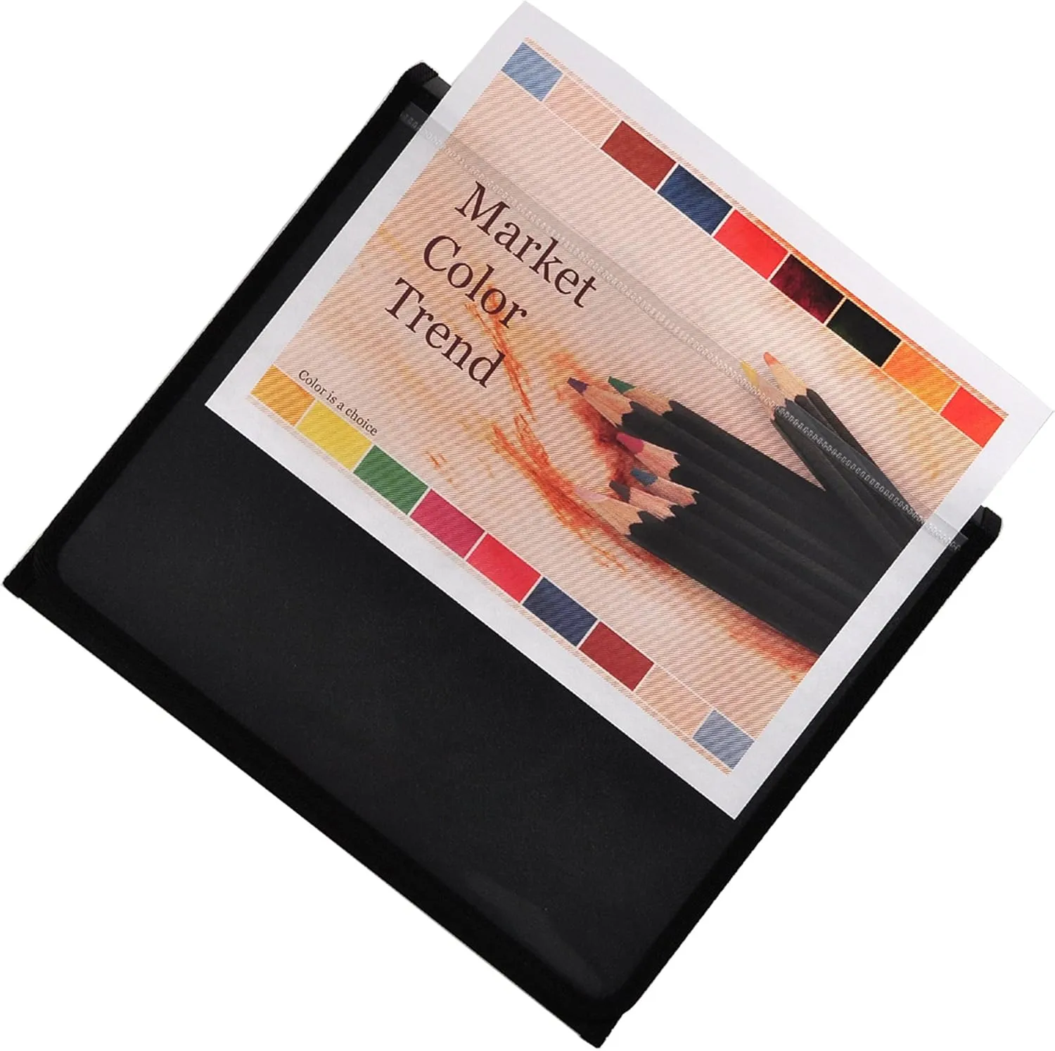 Lion Insta-Cover Ring Easel 3-Ring Binder, 3/4in Round Rings, 30% Recycled, Black
