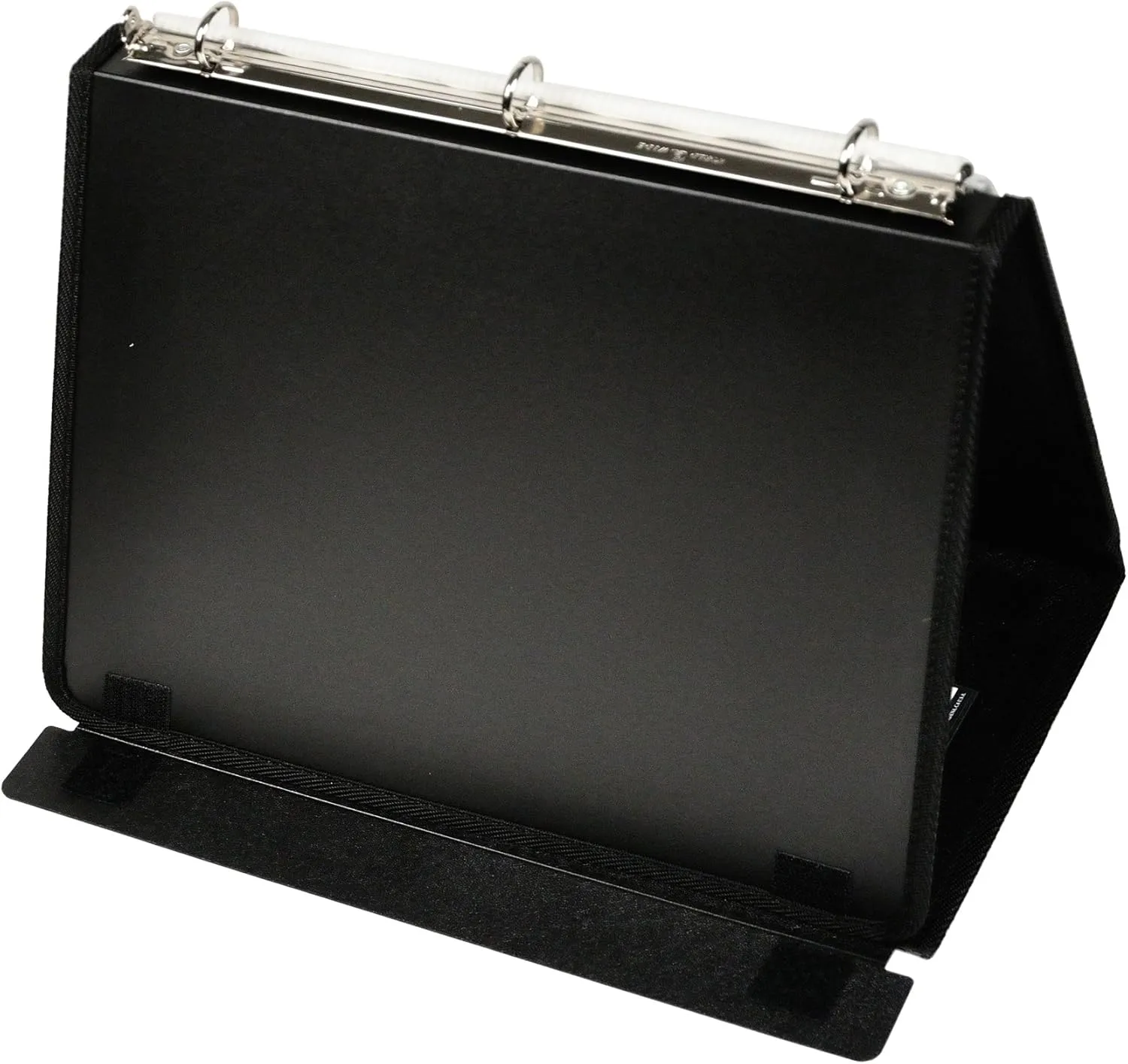 Lion Insta-Cover Ring Easel 3-Ring Binder, 3/4in Round Rings, 30% Recycled, Black